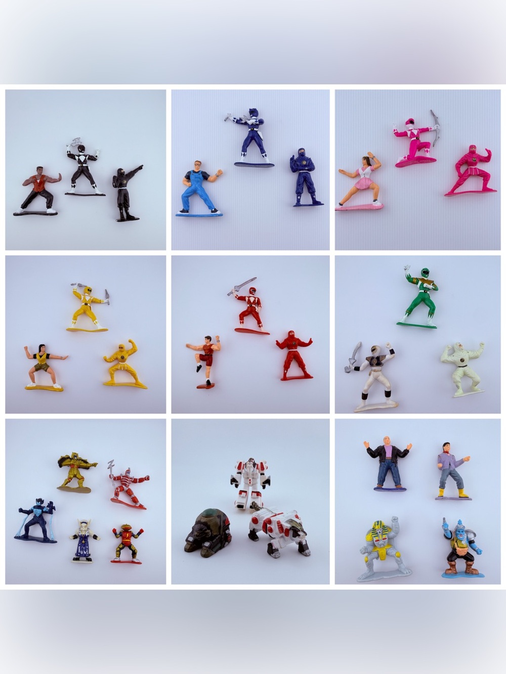 30 vintage 90s Bandai power rangers and villains action figures collectible toys